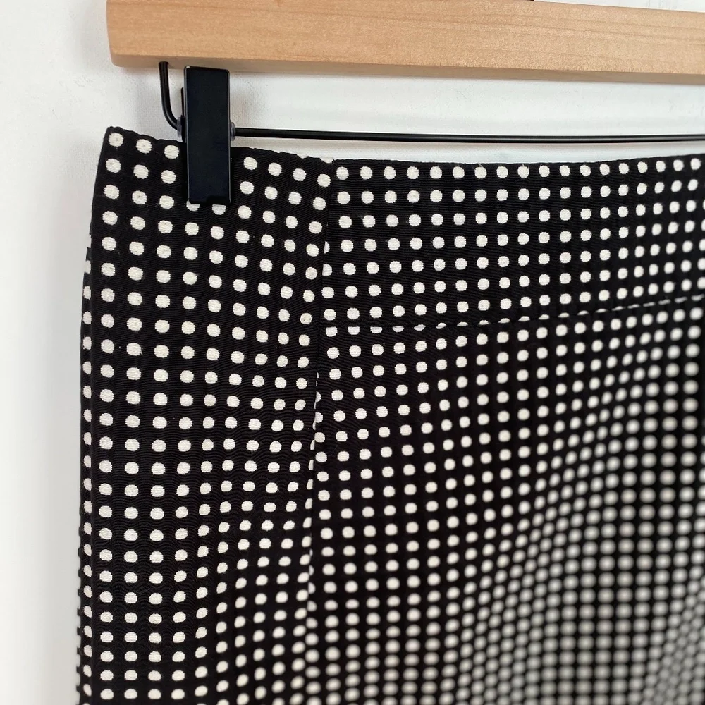 LOFT polka dot‎ Black & White skirt, Size 2